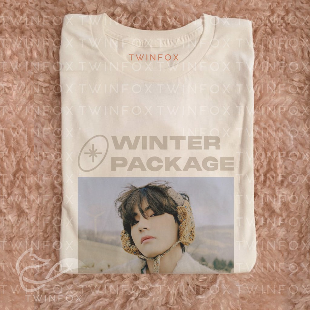 Kaos Kpop Unisex Bangtan Taehyung Winter Package Photo (2021)