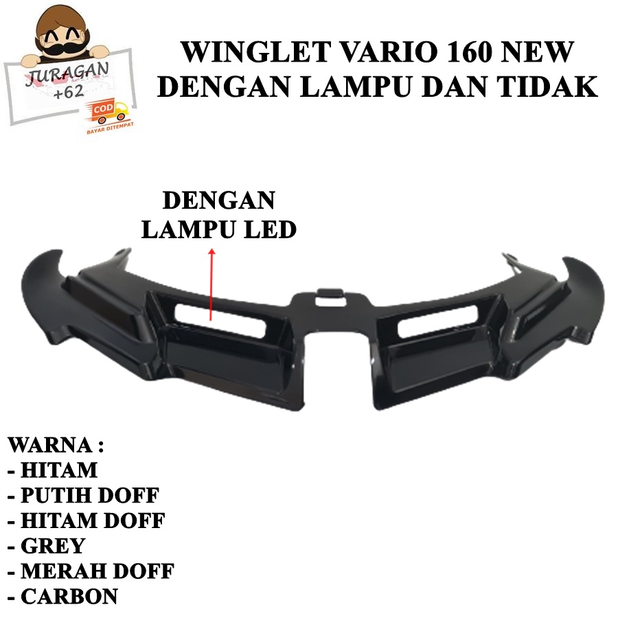 WINGLET VARIO 160 ABS CBS NEW LAMPU LED WINGLED