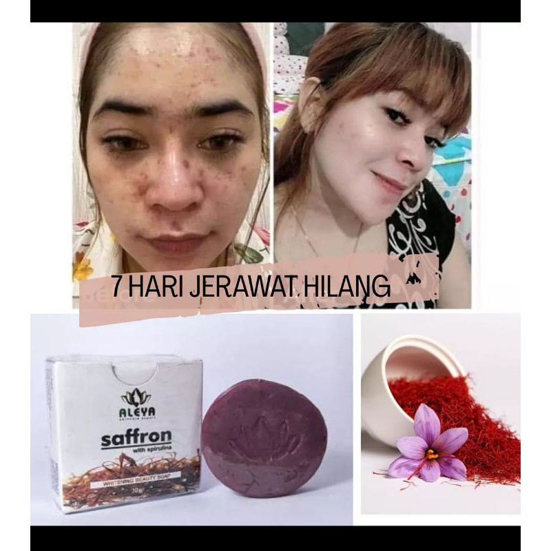 Sabun Pemutih Wajah Sabun Saffron Obat Flek Hitam Sabun Wajah Facial Wash Obat Jerawat Indonesia
