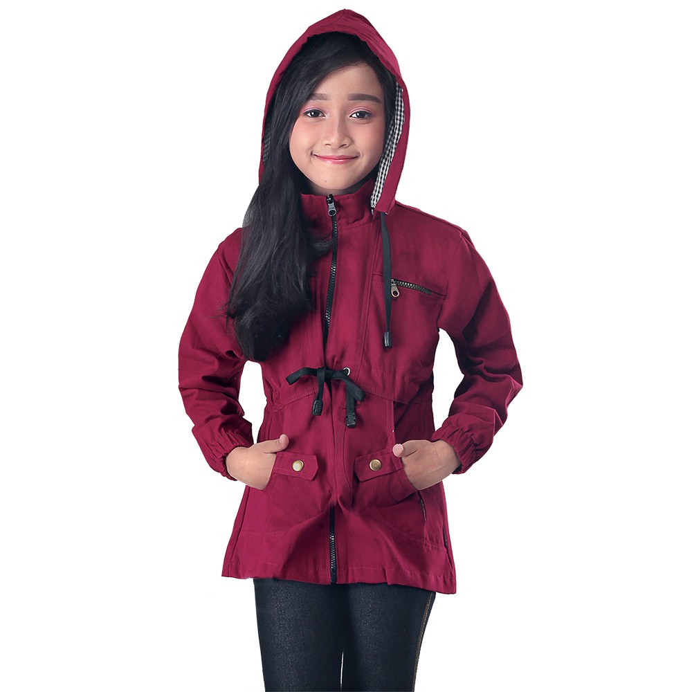 Jaket Anak Perempuan Baby Canvas Marun SWP 353 INFICLO Jaket Anak Perempuan Baby Canvas Marun SWP 353 INFICLO