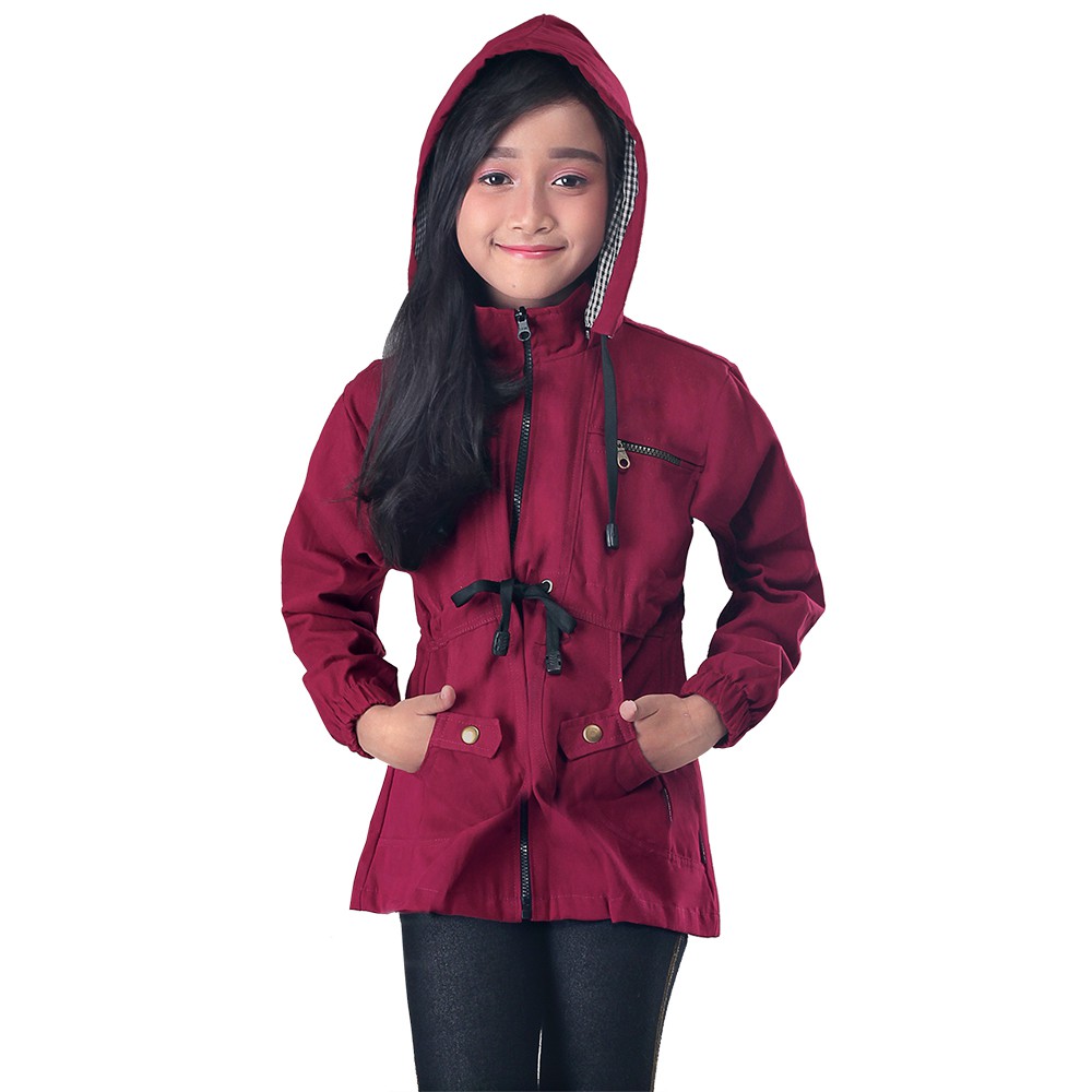 Jaket Anak  Perempuan  Baby Canvas Marun SWP 353 INFICLO 