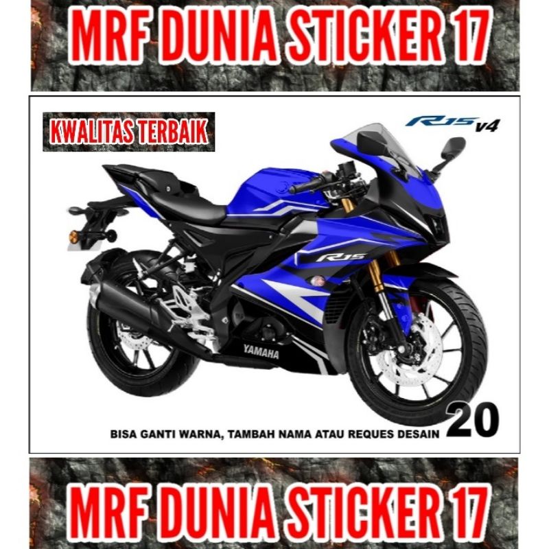 Sticker decal R15 V4 Full Body  Decal Motor R15 V4 Sticker Motor R15 V4 Decal Sticker Motor R15 V4 m