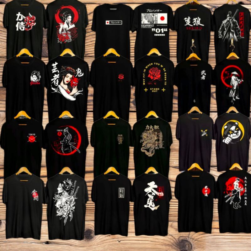 KAOS SAMURAI JEPANG (GROSIR) | KAOS JEPANG | KAOS SAMURAI DISTRO