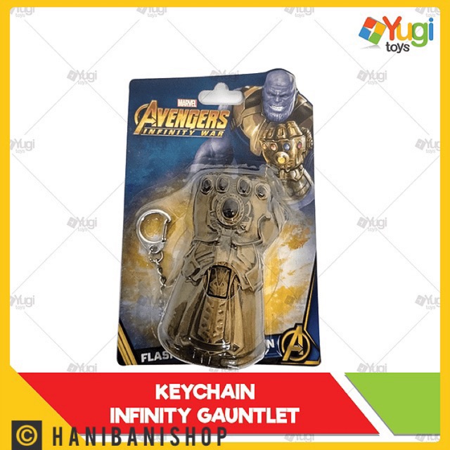 Avenger Infinity War Keychain Gauntlet Ironman Spiderman