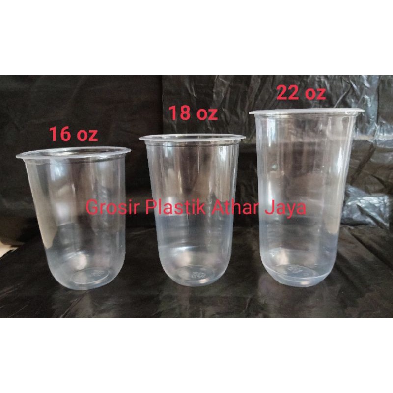 Gelas Plastik Cup / Cup Plastik / Gelas Cup / Cup Oval / Cup Oval 16 Oz / Cup Oval 18 Oz / Cup Oval 