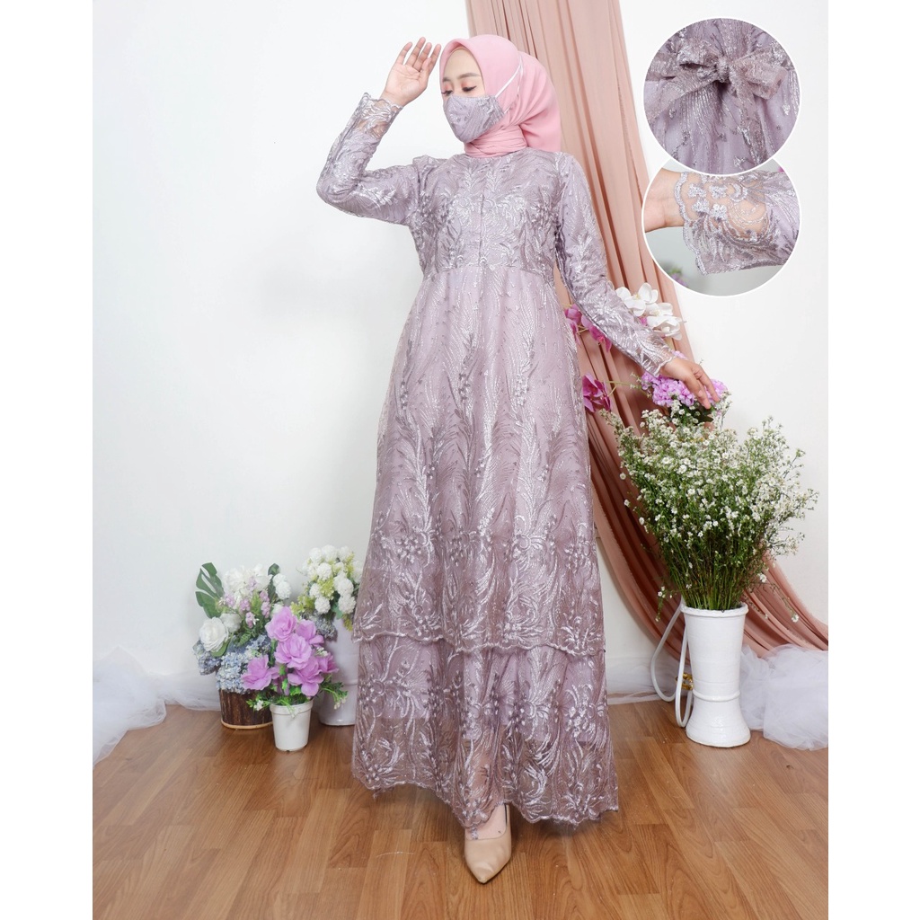 NOV&gt; GAMIS TULLE TERLARIS - GAMIS MALAYSIA - GAMIS TINGKAT BUSUI FRIENDLY - MODEL GAMIS KEKINIAN