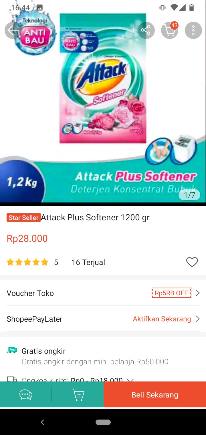 Attack Plus Softener 1200 Gr