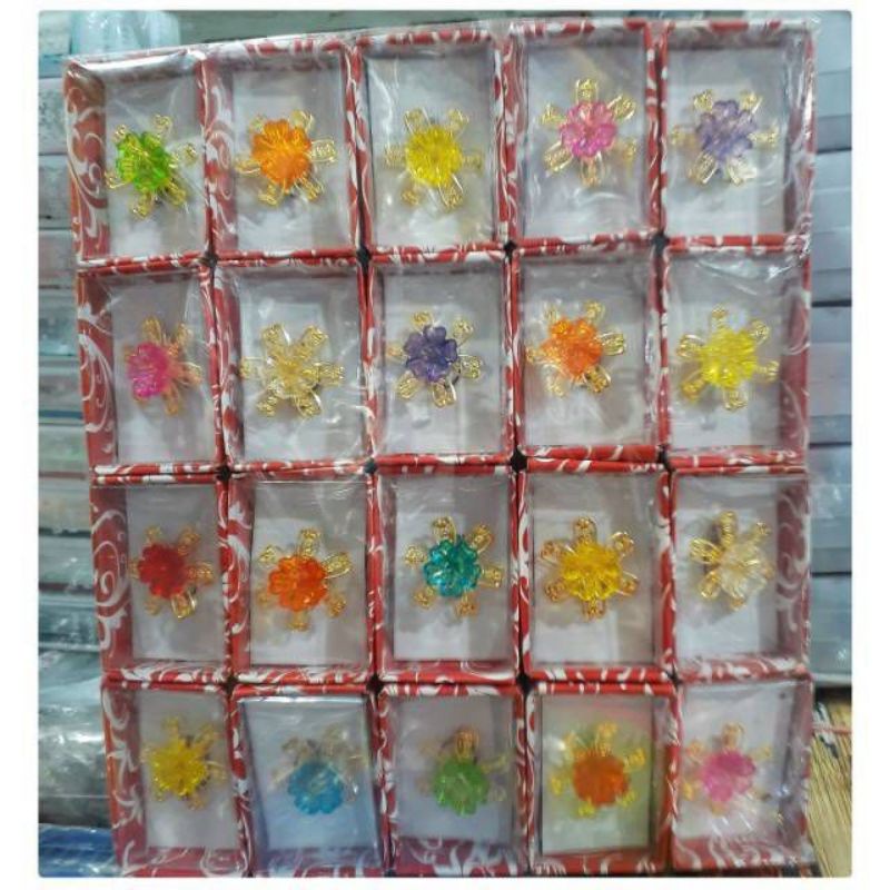 souvenir pernikahan 100pcs Bros Bunga cantik souvenir murah unik