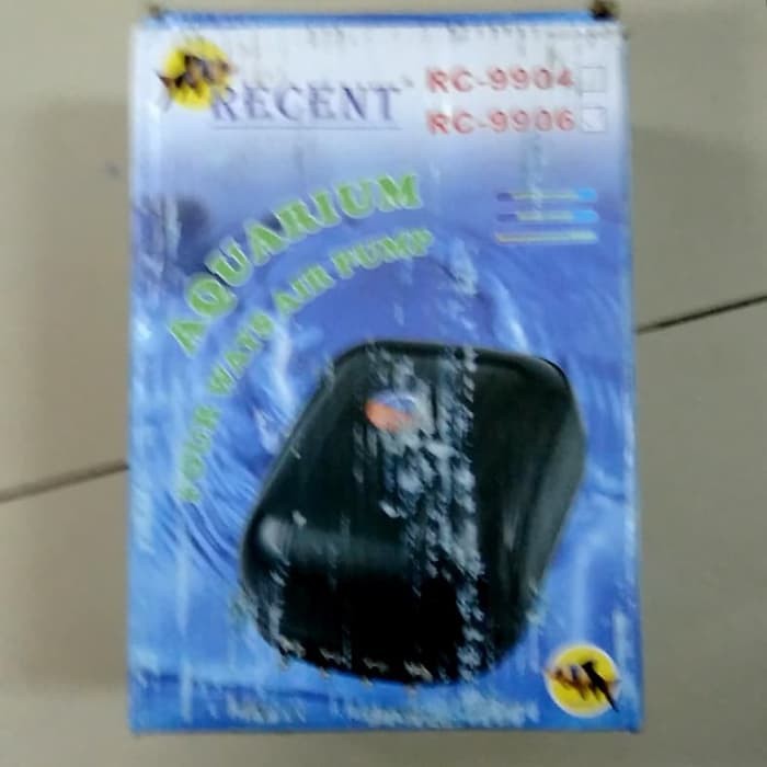 pompa udara aerator aquarium kolam ikan Recent RC-9906 Output 4 lubang