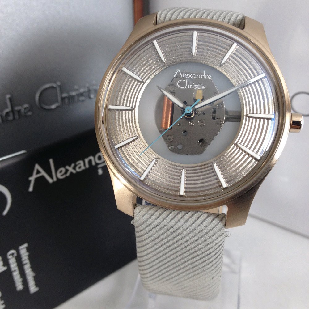 Jam Tangan Pria Alexandre Christie AC 8532MH grey RG 40mm Original