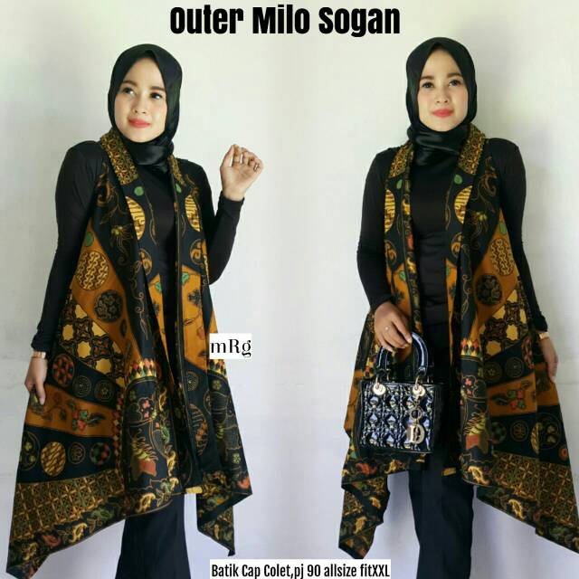 41 Gambar Outer  Batik Panjang  Paling Populer 