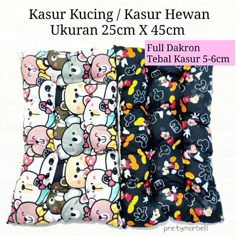 Kasur Kucing Ukuran 25cm X 45cm / Bantal Alas Tidur Hewan Murah