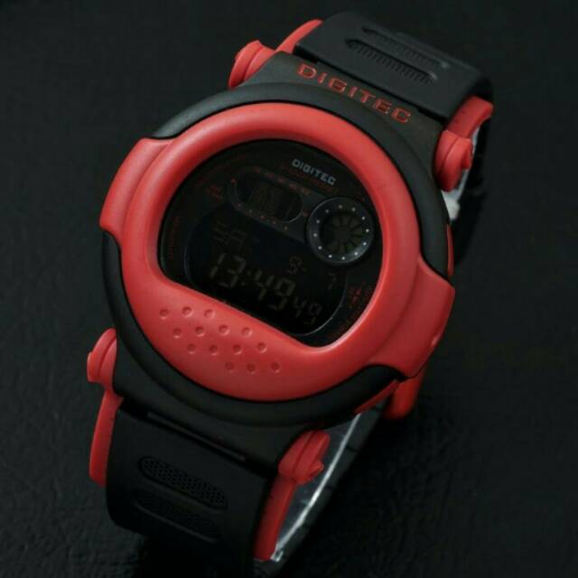 Jam tangan DIGITEC DG-2101BLACK RED ORIGINAL