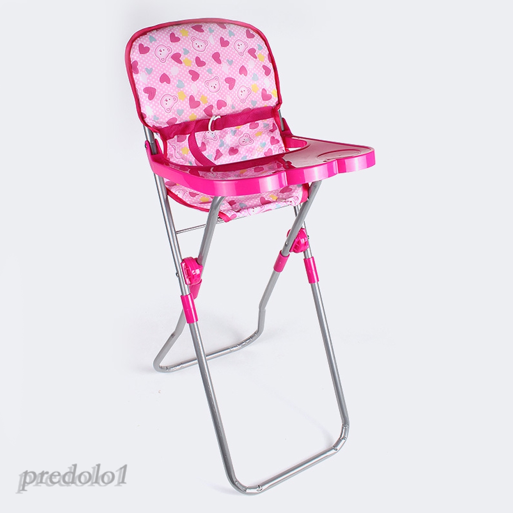 Nursery Room Furniture Decor - ABS Baby Doll High Chair Kid Pretend Play Toy