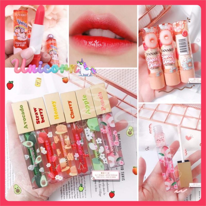 LIP GLOSS LIP BALM IMAN OF NOBLE UNICORN DONAT