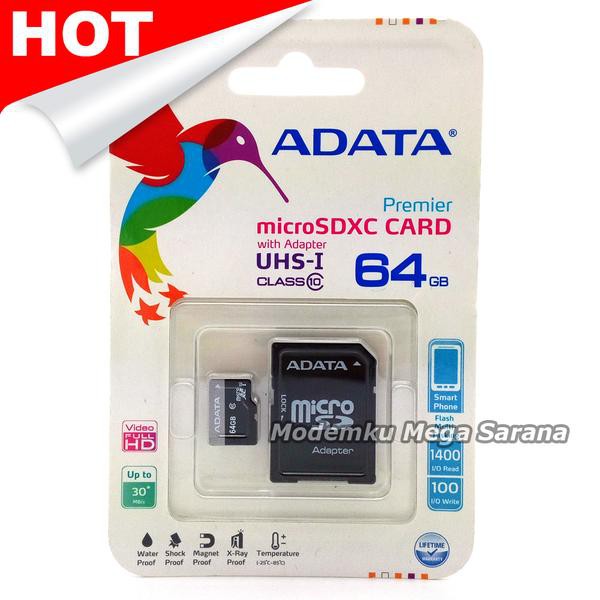 Adata MicroSDHC Premier Card UHS-1 Class 10 - 64GB