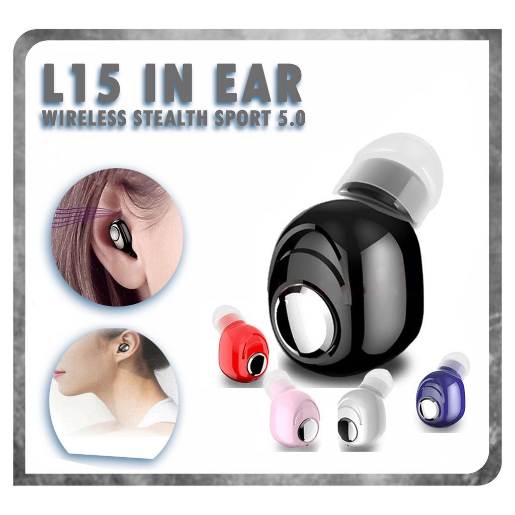 Headset Bluetooth MINI L15 In Ear Wireless Sport 5.0