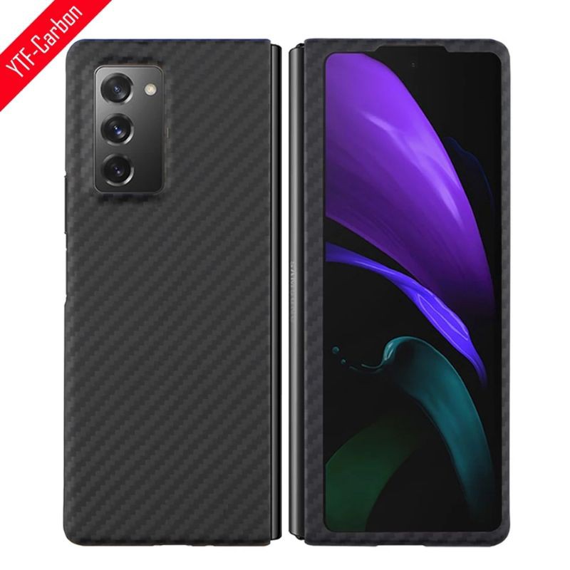 Case Samsung Galaxy Z Fold 2 fold2 5G Real Carbon Hard Cover Casing Sarung Hp