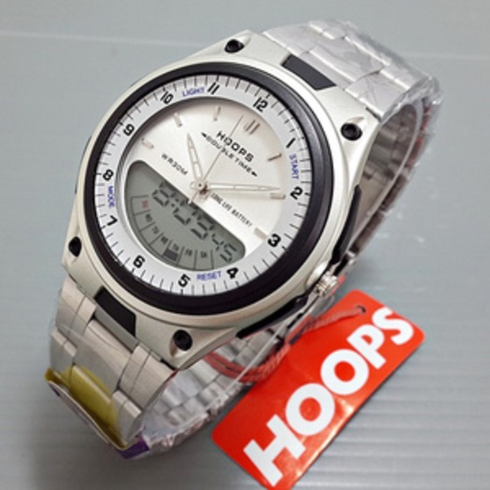 FREE ONGKIR  Jam Tangan Hoops original tanpa garansi tahan air dual time