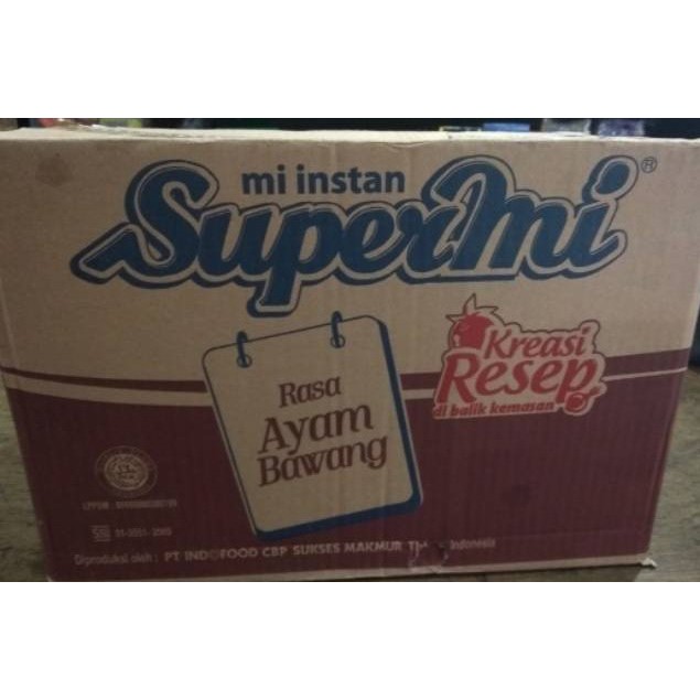 

Supermi Rasa Ayam Bawang Dus Karton 40pcs x 75gr