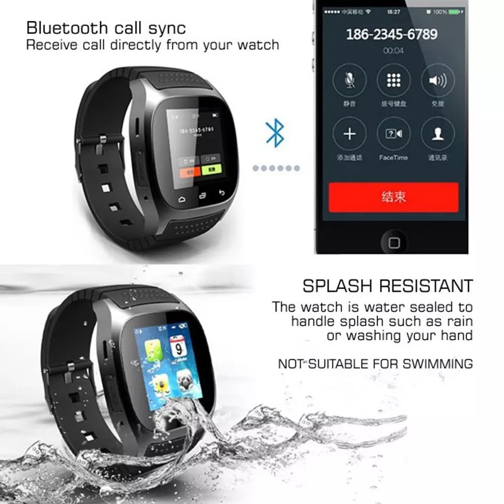 R-Watch Smart Watch Smartwatch Untuk Android Samsung Sony Lg Asus Vivo Oppo Huaw