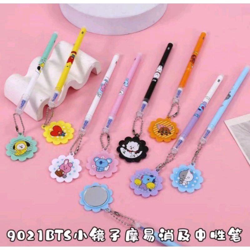 

Pulpen Gel Kaca gantung bentuk bunga BTS/BT21