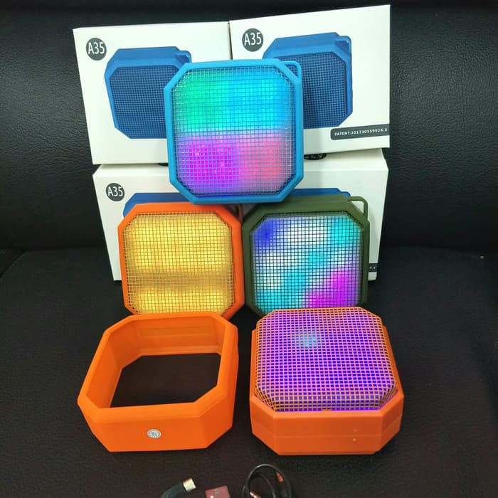 Speaker Speker Bluetooth Mini Wireless JBL A35 LED Bisa Sesuai Irama