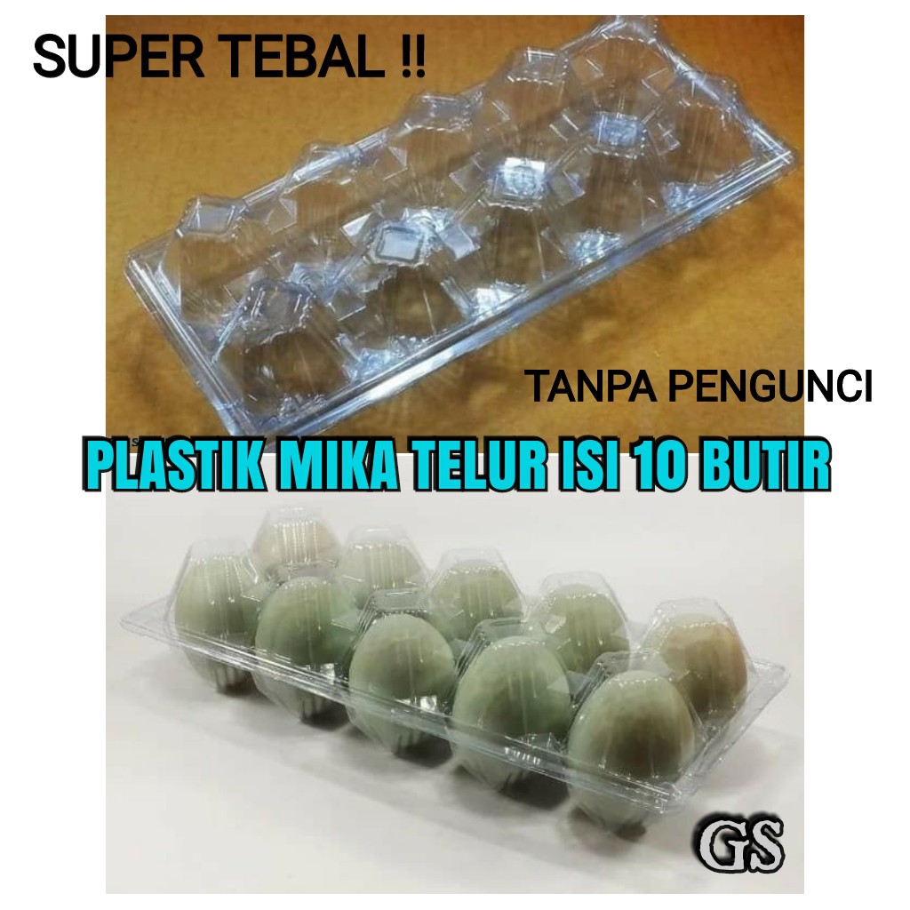MIKA EGG TRAY TELUR TELOR ISI 10 BENING SUPER TEBAL