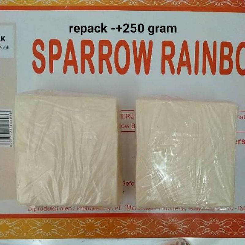 Coklat putih sparrow rainbow -+250 g