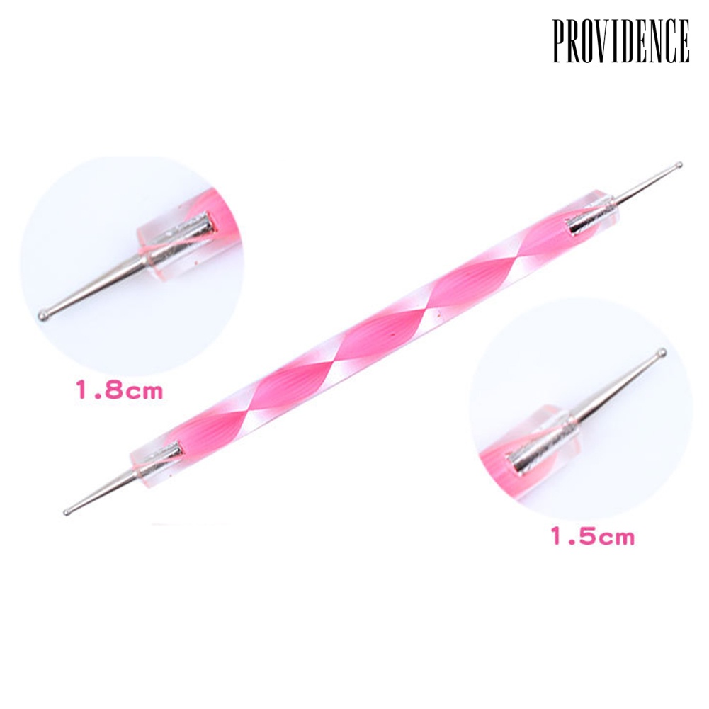 Providence 5Pcs 2 Way Marbleizing Dotting Manicure Tools DIY Nail Art Rod Painting Dot Pen