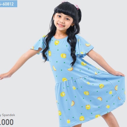 LEMONE Dress Daster Anak Babyterry Spandek Premium 608