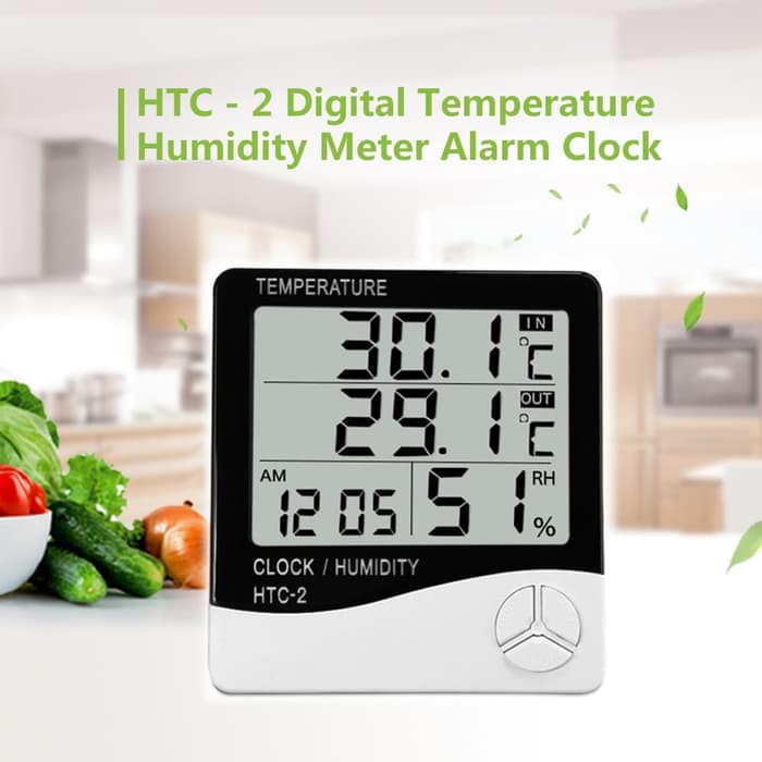 Hygrometer Thermometer Clock 2 HTC2