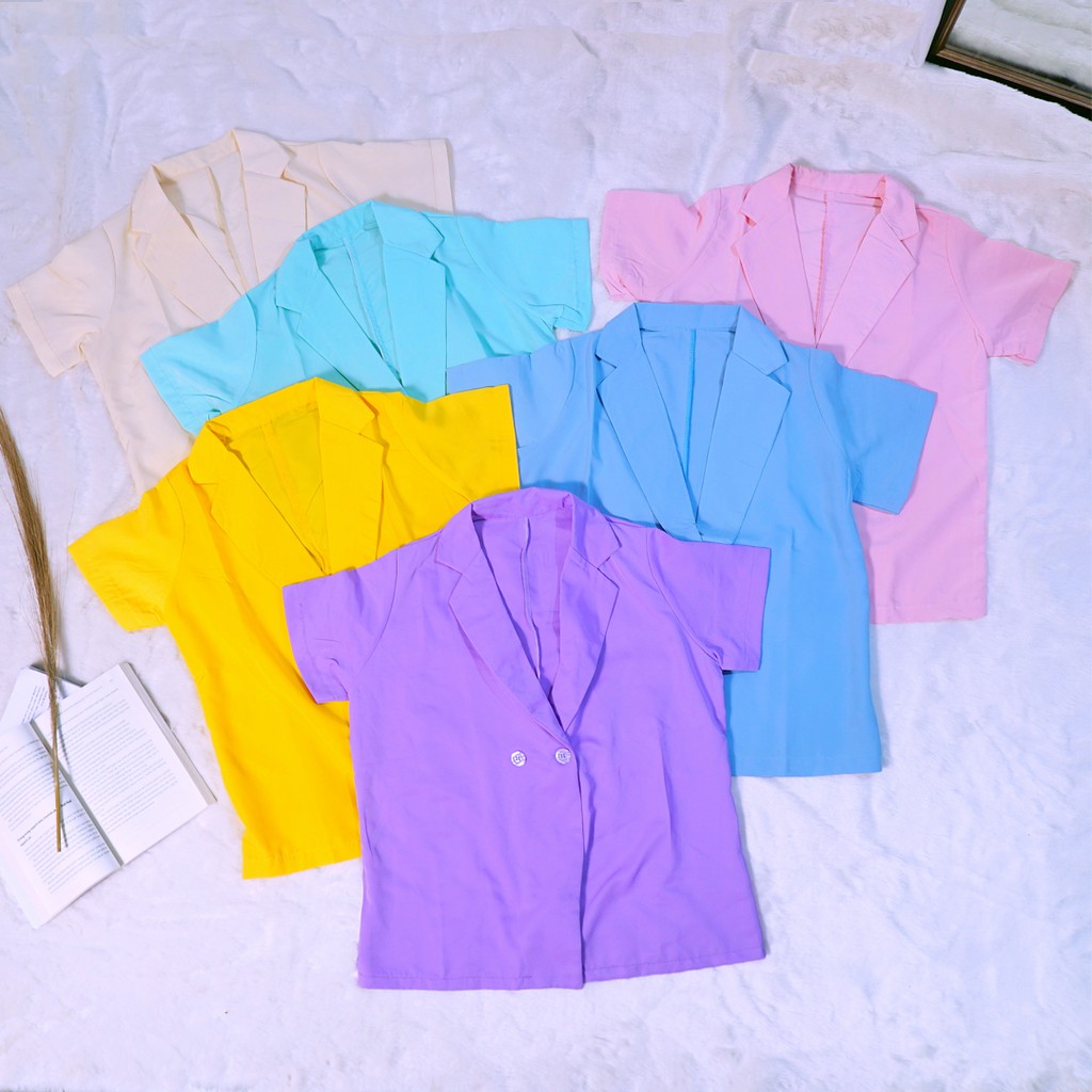 4empat - Short-Sleeve Pretty/blazer kekinian/blazer korea