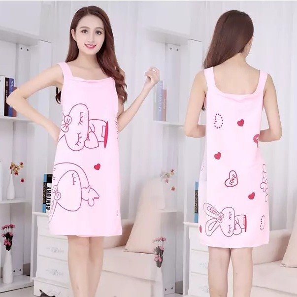 Baju Kimono Handuk Mandi / Wearable towel kimono multifungsi