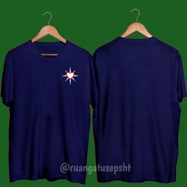 Kaos psht hati bersinar kaos psht simple