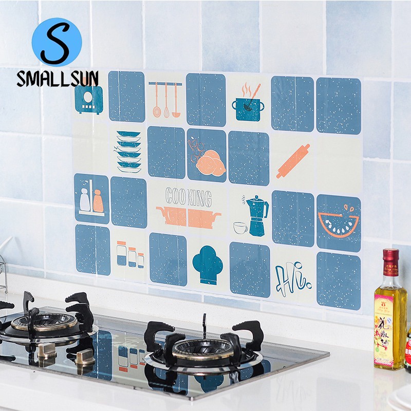 Wallpaper DAPUR stiker Anti Cipratan Minyak 45 x 70 cm bahan Aluminium Foil Wallsticker