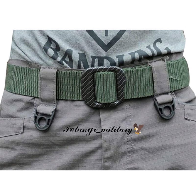 SABUK PRIA HIJAU ARMY MODEL JATAH