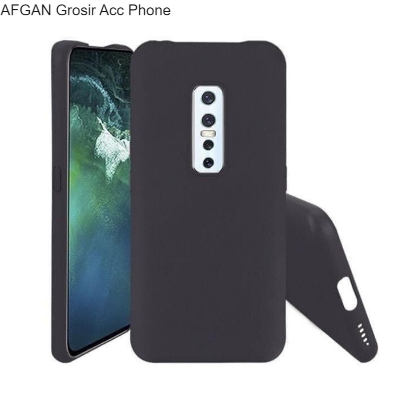 Soft Case Blackmatte Vivo V17 Pro Casing Silikon Slim Black Matte Hitam Polos Vivo V17 Pro Grosir