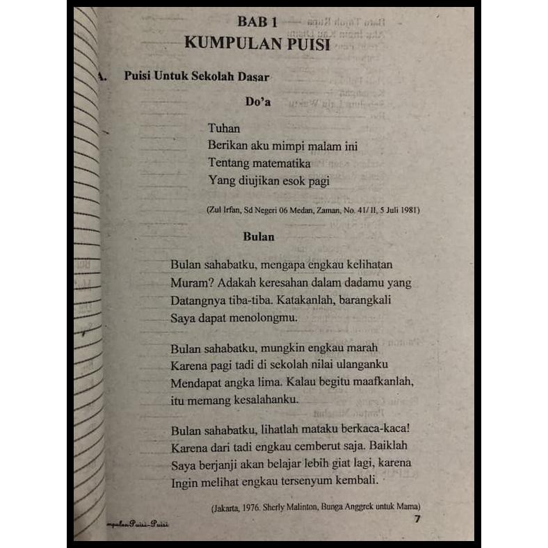 Kumpulan Puisi Dilengkapi Pantun Peribahasa Dan Kata Mutiara