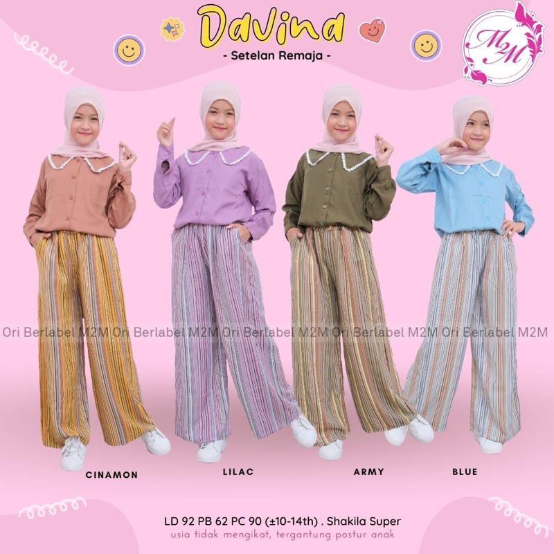 Davina Set Teen by M2M Setelan Anak Remaja Perempuan