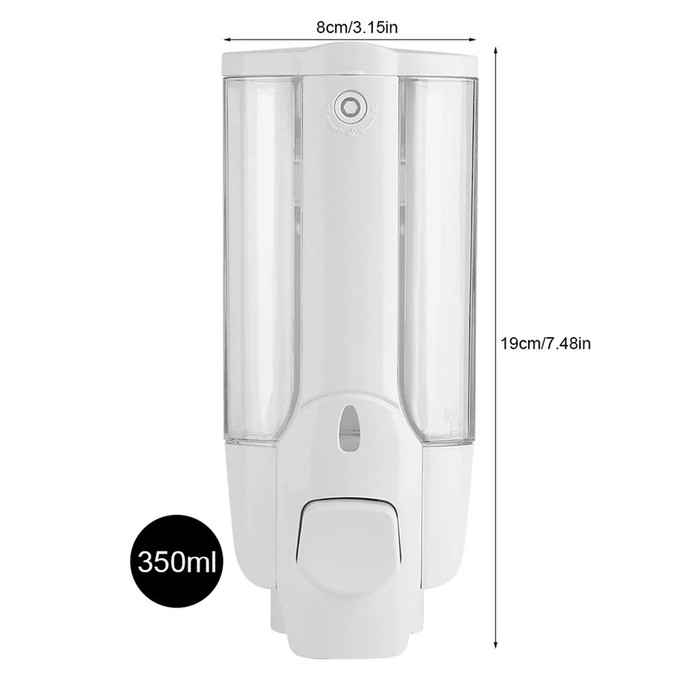 Dispenser sabun cair double with key lock/Tempat sabun cair double/ Liquid Soap Dispenser  Double Sc