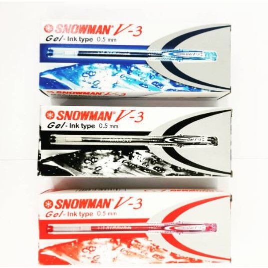 

sg PULPEN SNOWMAN GEL V3 / PEN BOLPOIN SNOWMAN V3 0.5 / 0.7 mm ( 12 pcs)