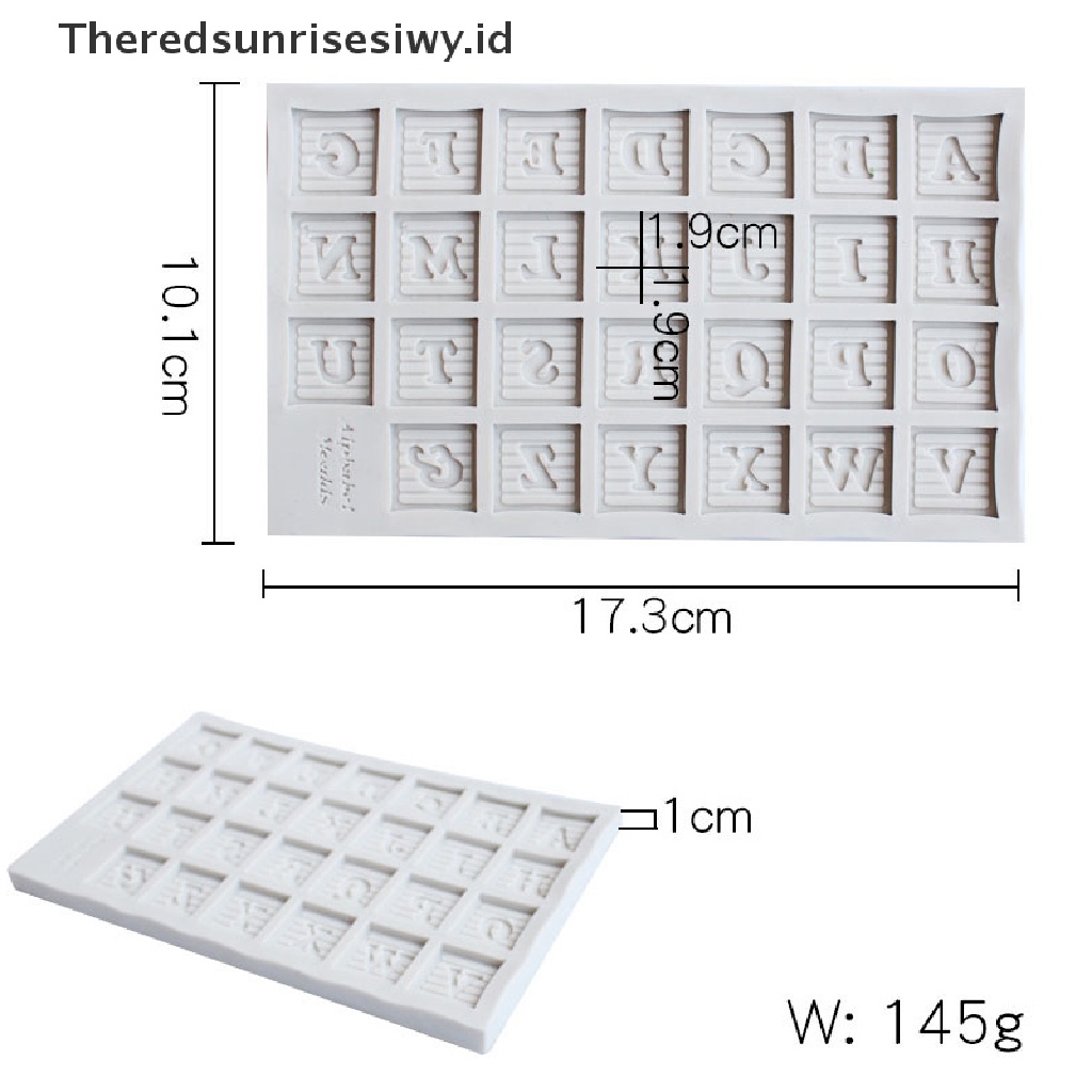 # Alat Rumah Tangga # Cetakan Fondant Kue Bahan Silikon Bentuk Angka Dan Huruf