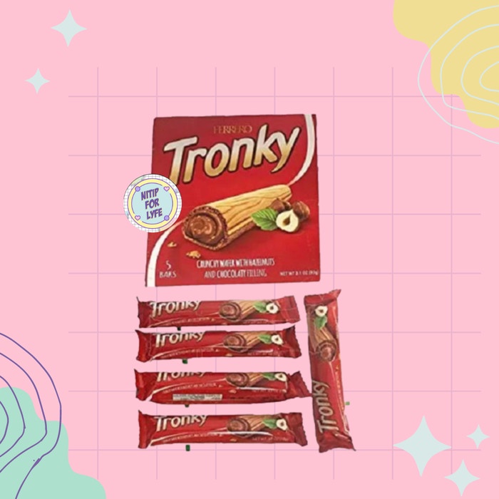 

COKLAT FERRERO TRONKY NOCCIOLA 90 GR ISI 5 PCS