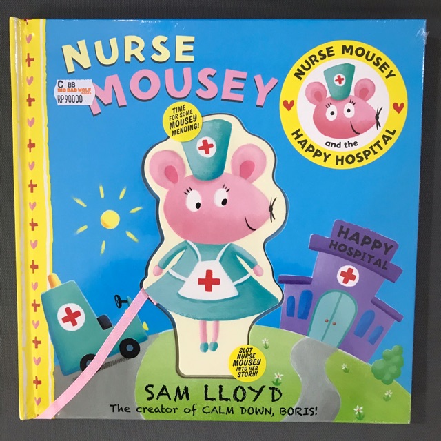 Nurse mousey happy hospital buku bbw2019 bbw best seller import board book lift the flap