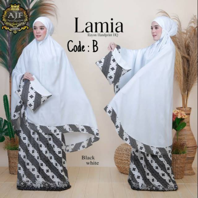 MUKENA - MUKENA LAMIA - MUKENA BAHAN RAYON HANDPRINT - MUKENA DEWASA