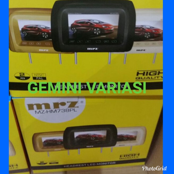 TV HEADREST/TV SANDARAN KEPALA/HEADREST MONITOR SE D-91 MRZ HM'738PL 7 INCH