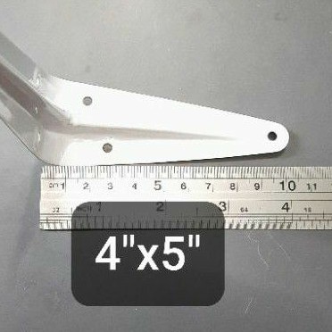 Siku rak L 4&quot;× 5&quot; Putih / Shelf Bracket White Harga Per Pcs (A152)
