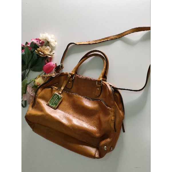 tas kerja Sling ensoen preloved kulit asli