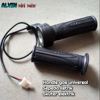 Handle gas universal sepeda listrik dan skuter elektrik 12v 24v 36v 48v 60v 72v throttle kabel gas